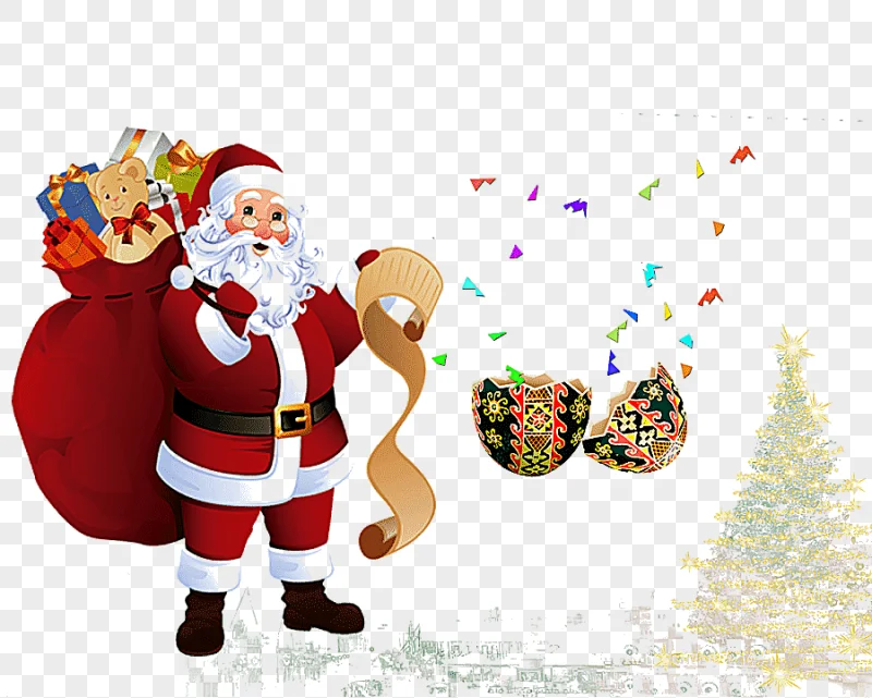 png clipart gift santa claus flag holidays