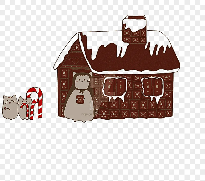 png clipart gingerbread house pusheen cat house food eating