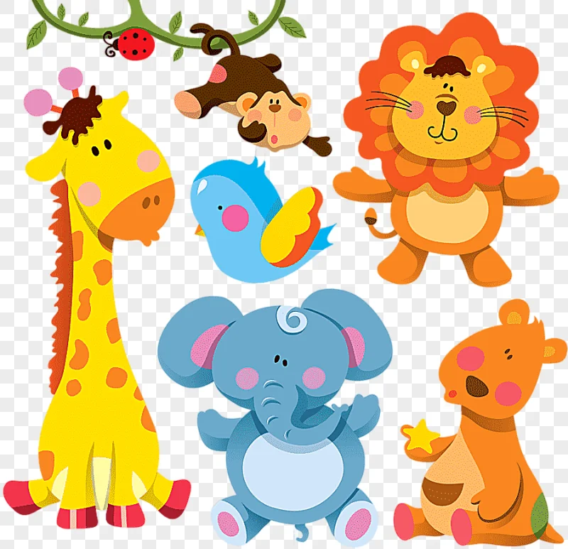 png clipart giraffe cartoon animal illustration cartoon animals assorted animal stickers c