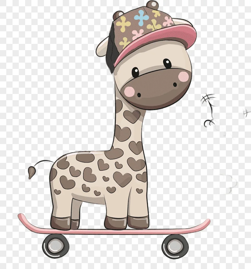 png clipart giraffe cartoon illustration cartoon giraffe cartoon character mammal