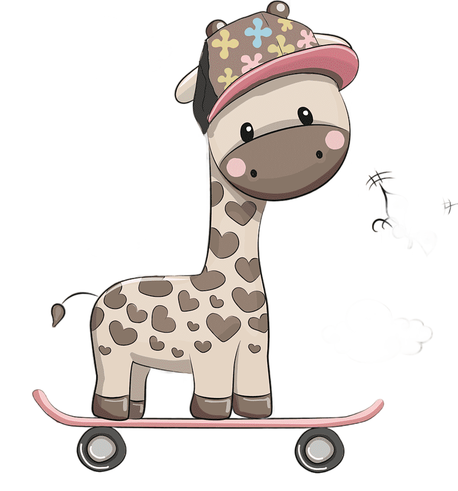 png clipart giraffe cartoon illustration cartoon giraffe cartoon character mammal
