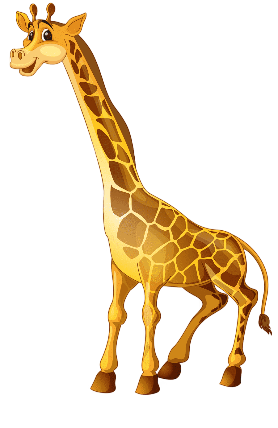 png clipart giraffe cartoon illustration giraffe mammal animals