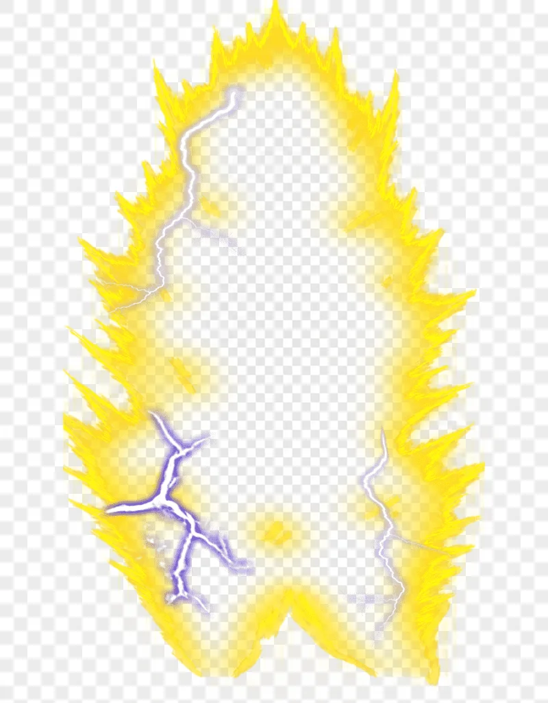 png clipart goku vegeta gotenks super saiya aura yellow dragonball ki illustration compute