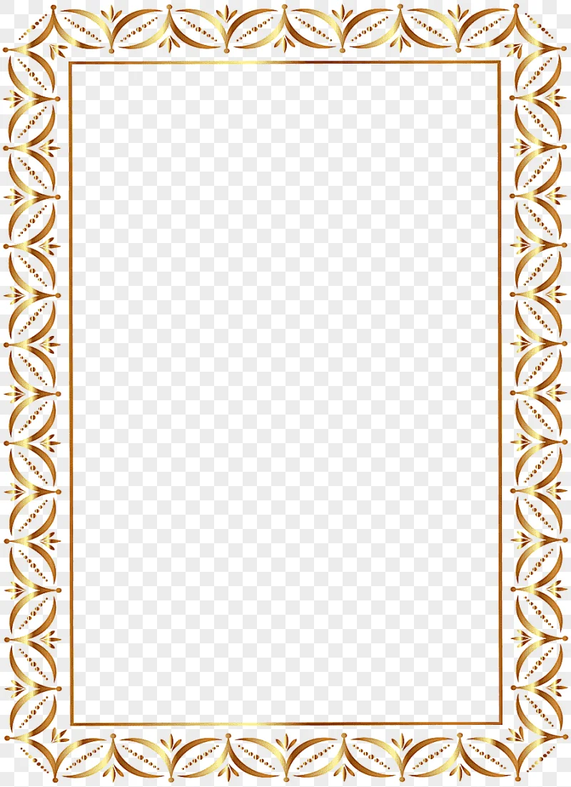 png clipart gold border frame gold floral border template rectangle