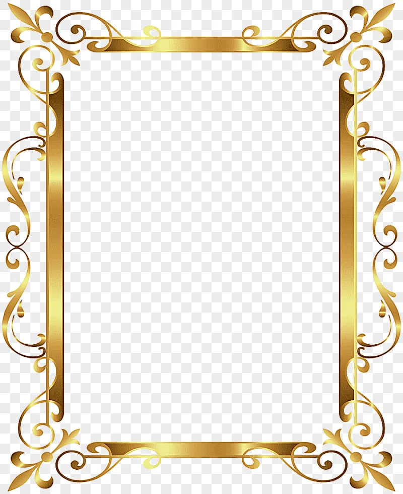 png clipart gold frame gold border frame deco gold frame cdr rectangle