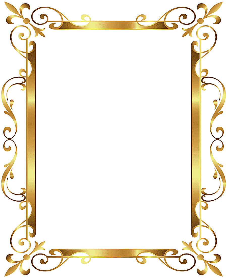 png clipart gold frame gold border frame deco gold frame cdr rectangle