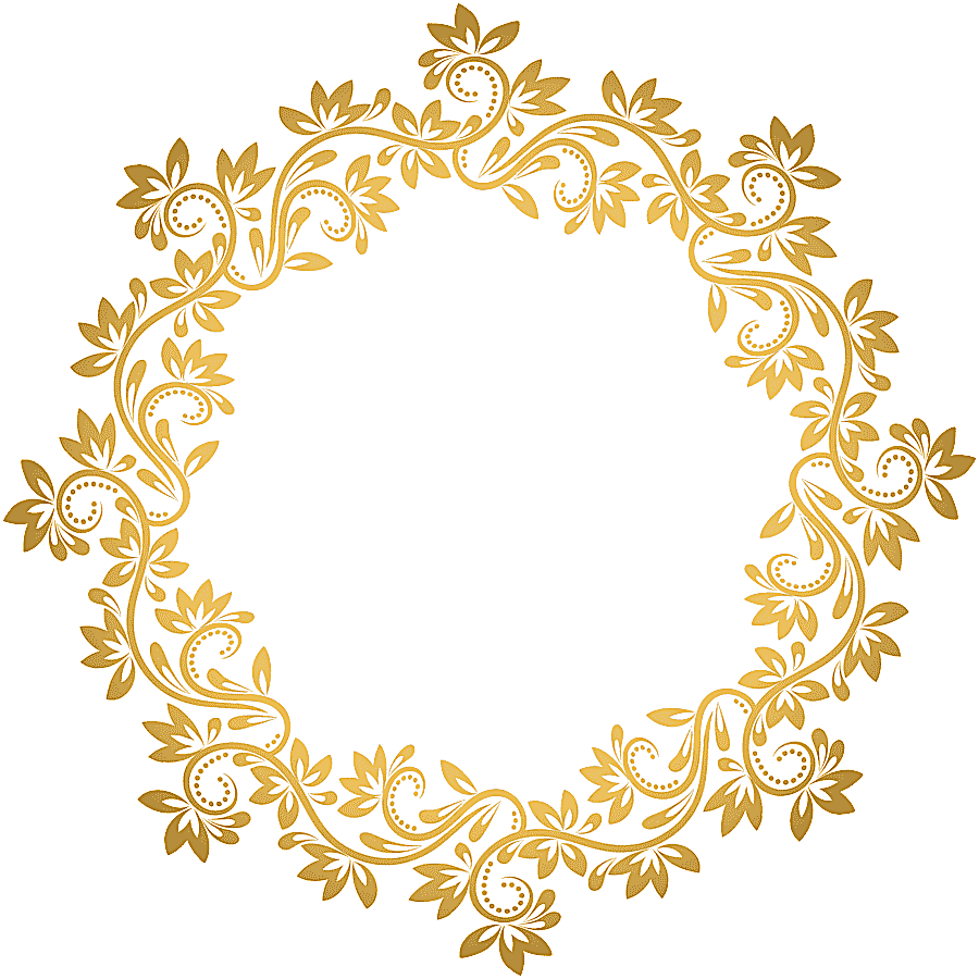 png clipart gold gold deco round border brown floral frame symmetry border frame