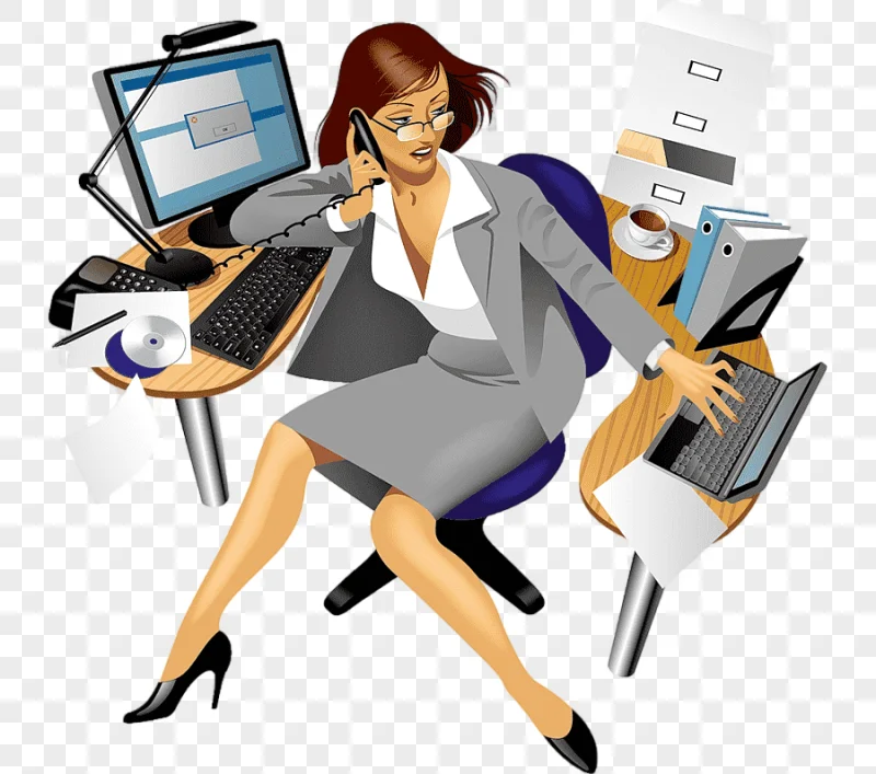 png clipart graphics secretary cartoon busy cartoon office cartoon