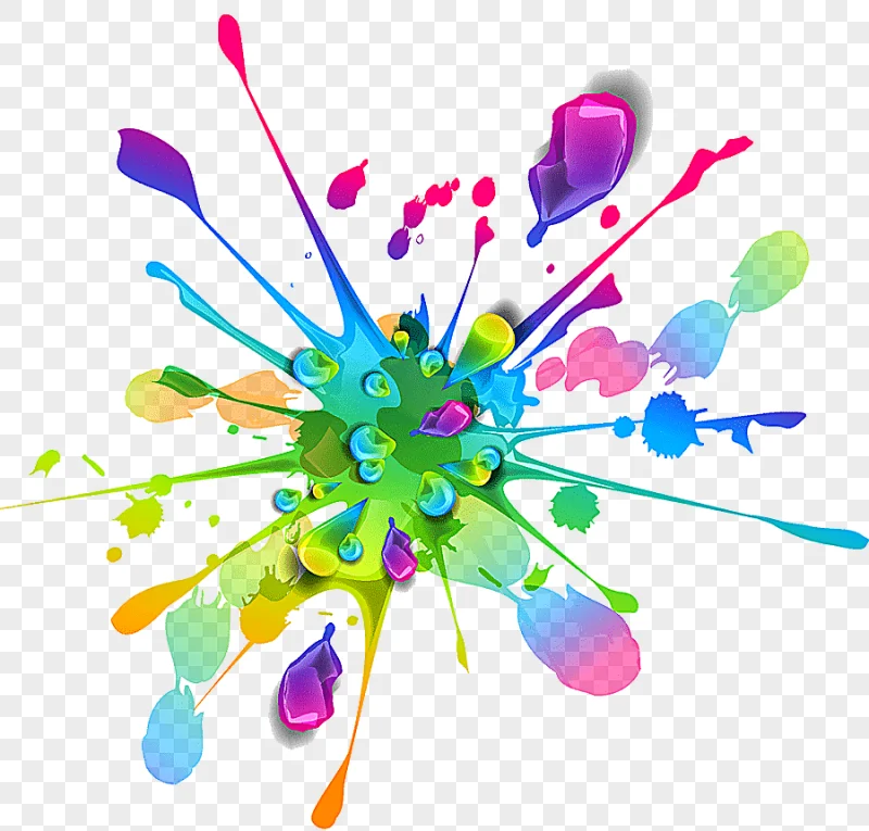 png clipart green and multicolored splash splash color paint paint splash watercolor paint