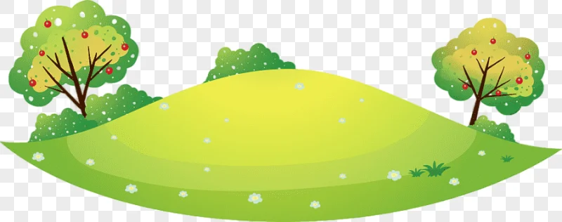 png clipart green cartoon hills fresh nature