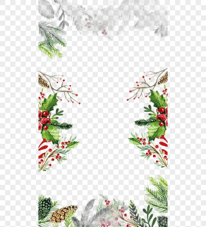 png clipart green plants christmas santa claus hand painted background plant watercolor pa