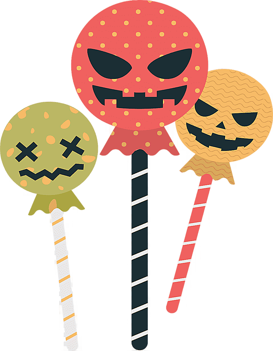 png clipart green red and yellow lollipops lollipop candy horror lollipop food horror skul