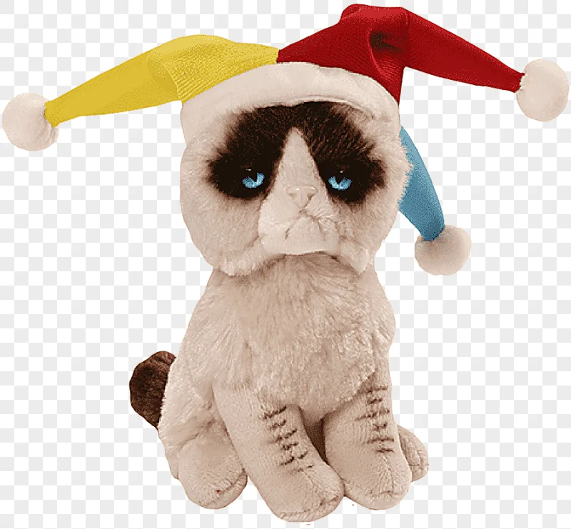 png clipart grumpy cat stuffed animals cuddly toys gund cat hat animals