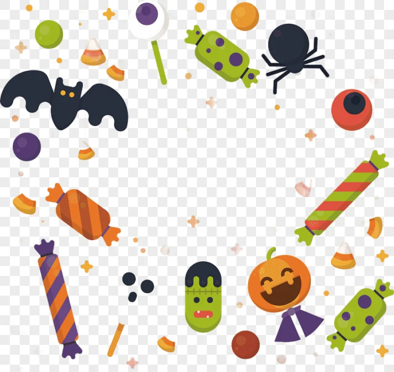 png clipart halloween themed decoration halloween candy pattern atmosphere geometric pattern