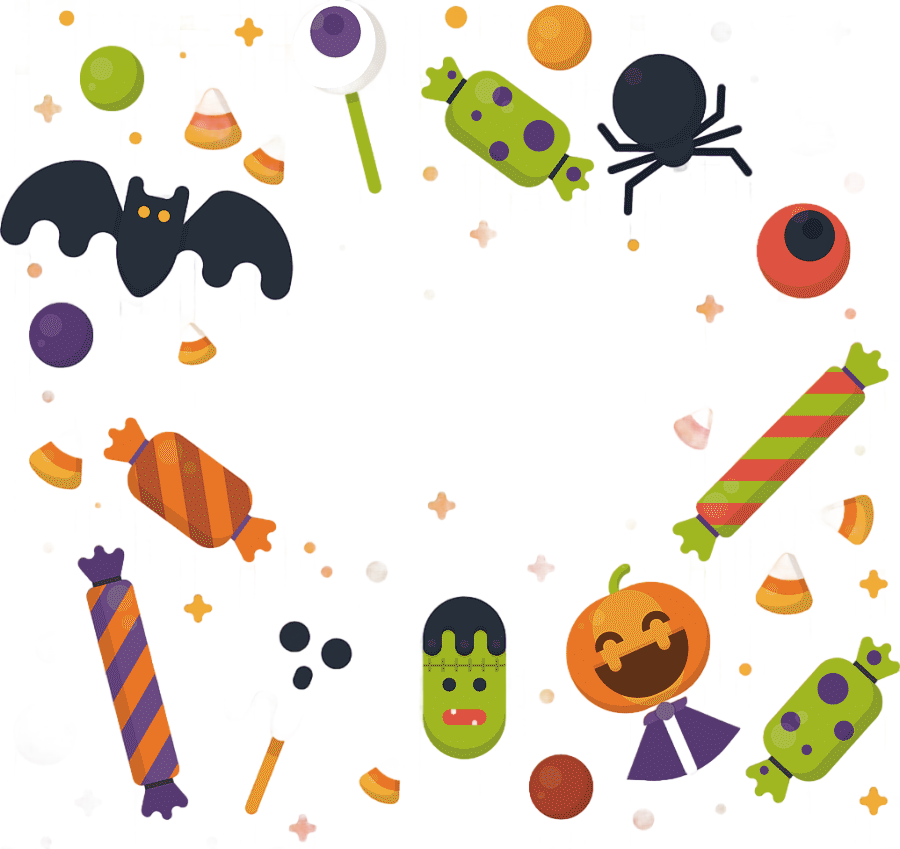 png clipart halloween themed decoration halloween candy pattern atmosphere geometric pattern