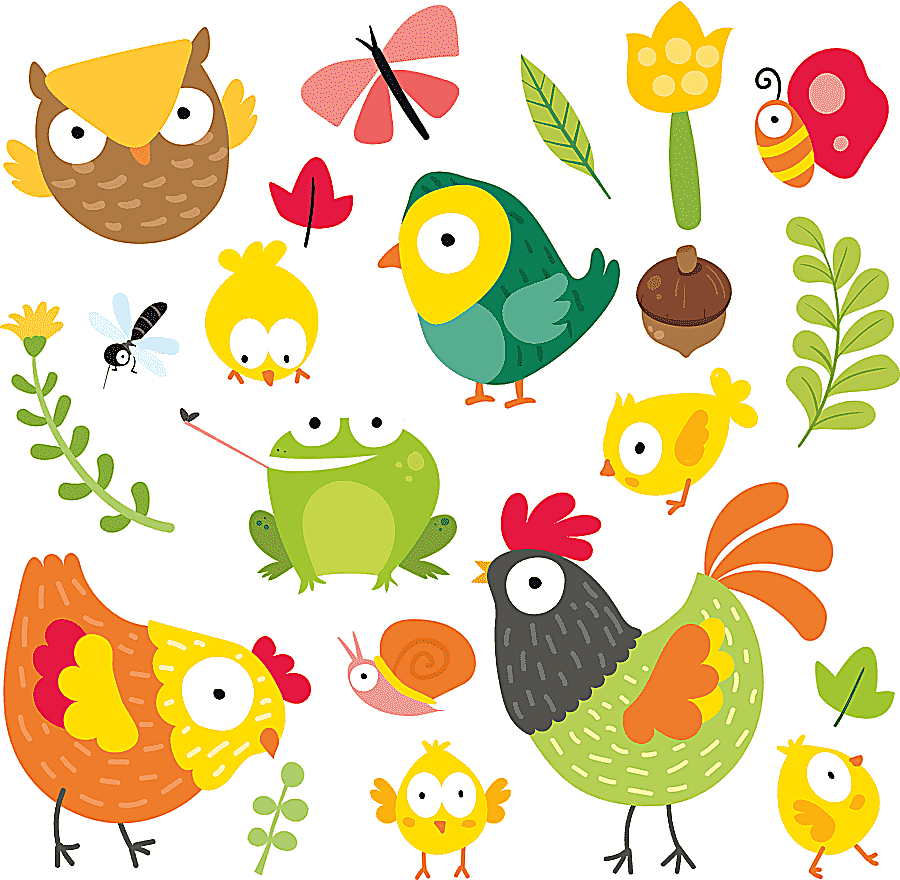 png clipart hand drawn cartoon animals
