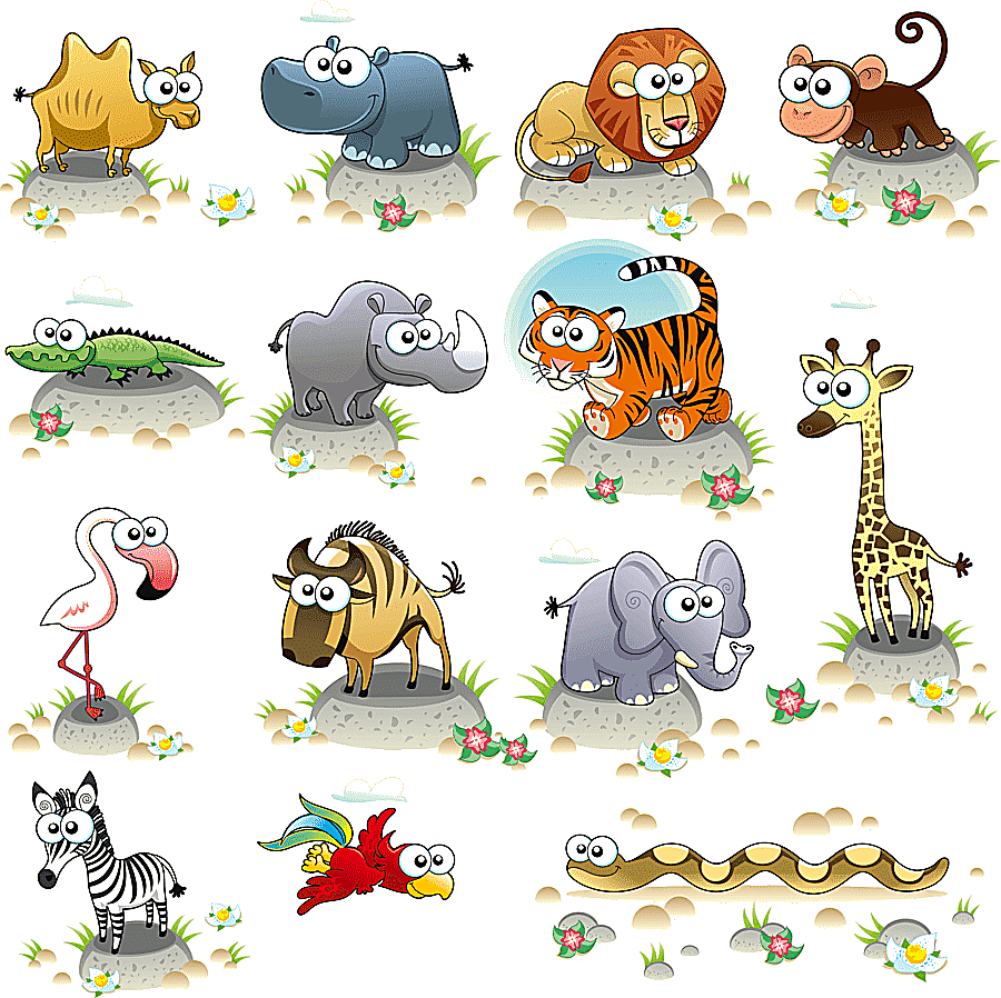 png clipart hand painted cartoon animals watercolor painting cartoon character