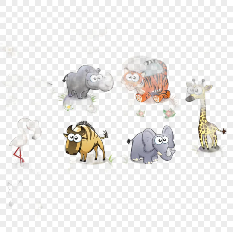 png clipart hand painted cartoon animals watercolor painting cartoon character