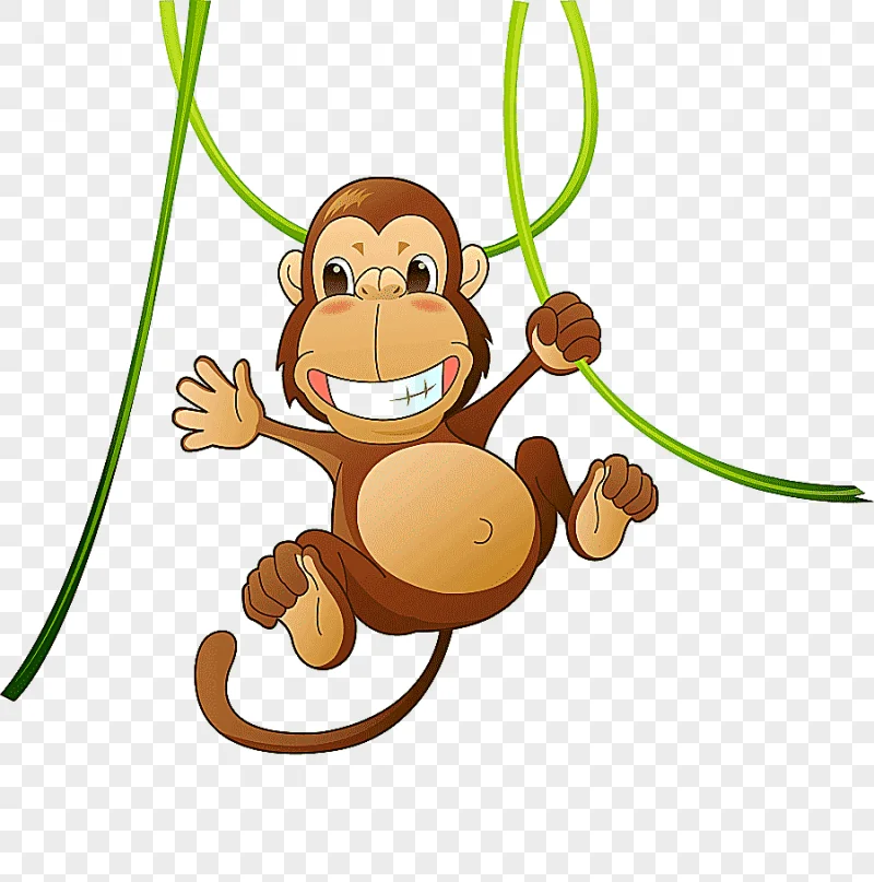 png clipart hanging monkey illustration baby jungle animals cute animal cartoon monkey car