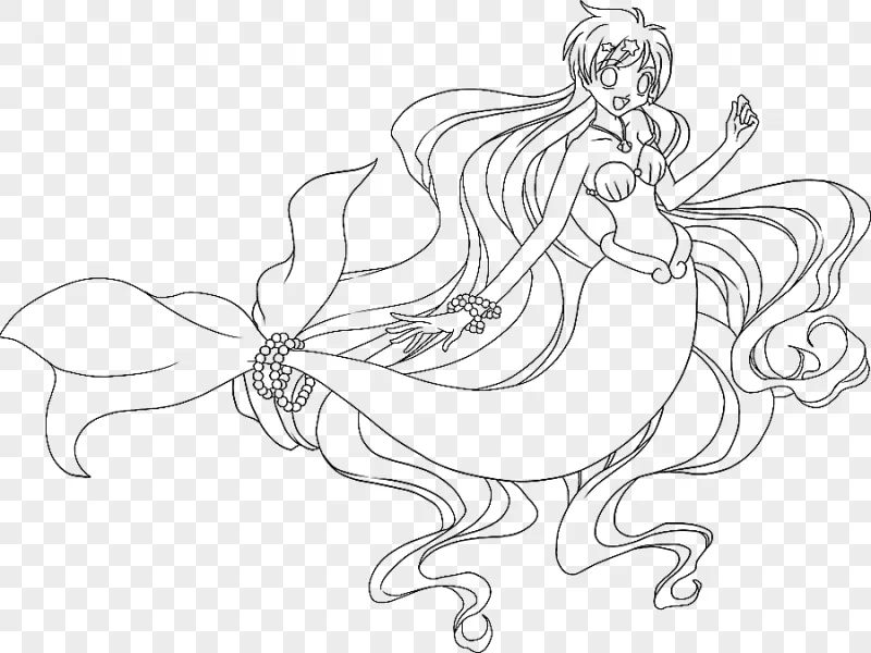 png clipart hanon hōshō line art mermaid melody pichi pichi pitch manga sketch pusheen col