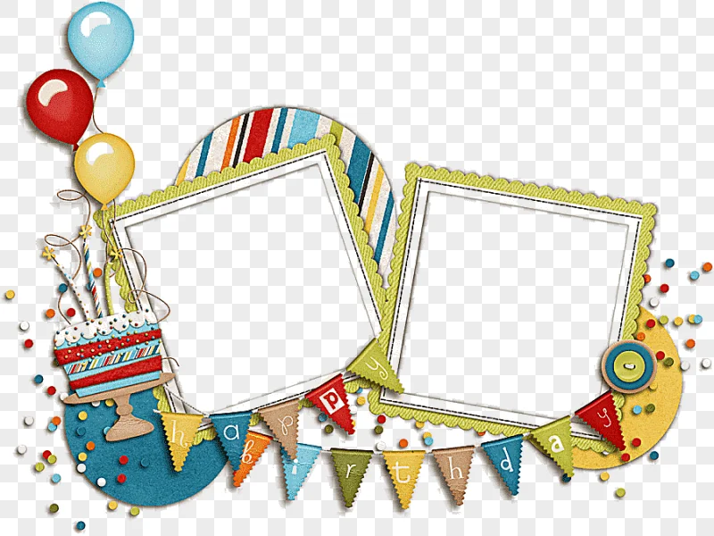 png clipart happy birthday frame frames birthday blue frame holidays text