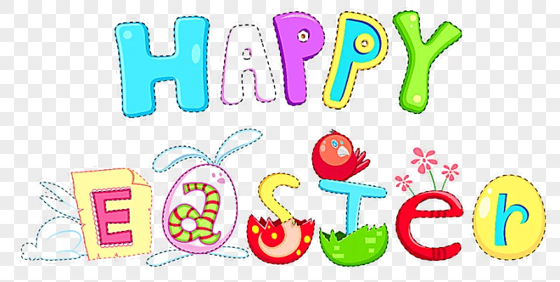 png clipart happy easter illustration easter bunny happy easter text logo