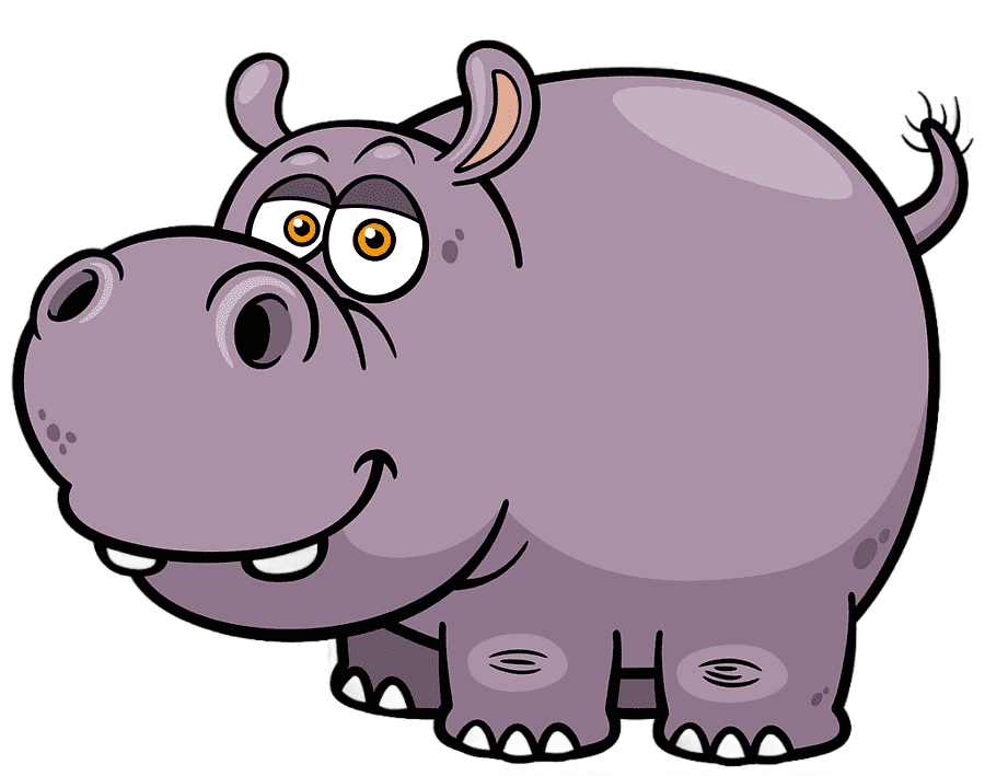 png clipart hippopotamus cartoon cartoon hippo cartoon character purple