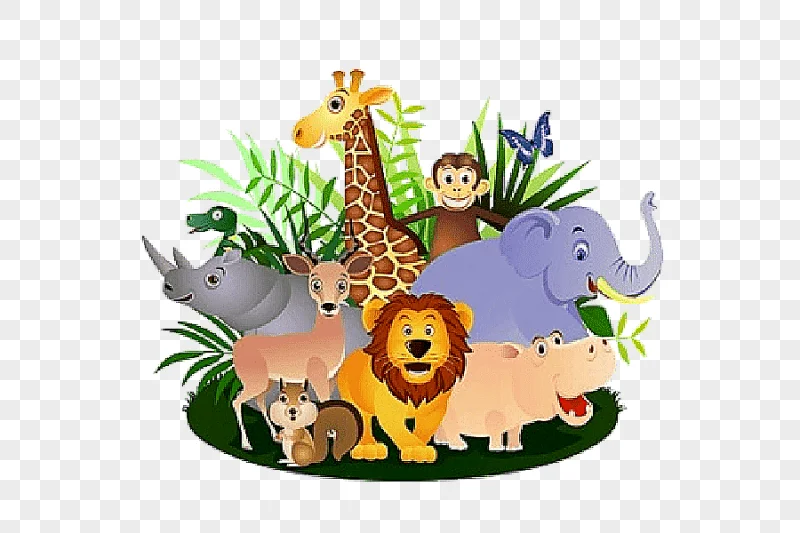 png clipart hippopotamus cartoon safari animal mammal grass