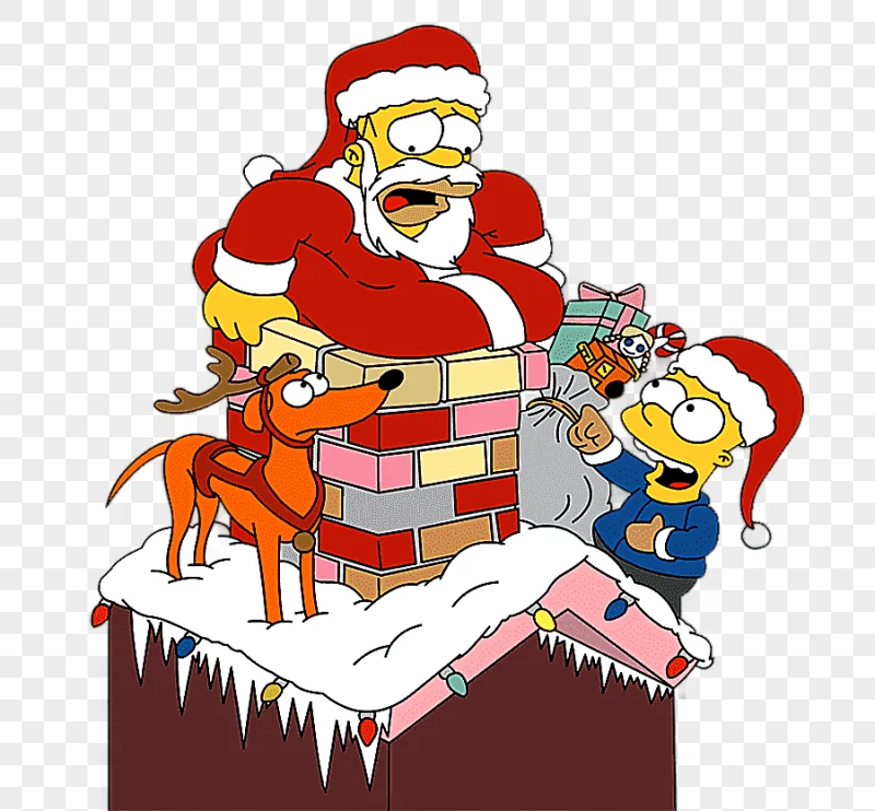 png clipart homer simpson santa claus santa s little helper bart simpson lisa simpson sant