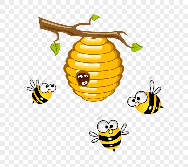 png clipart honey bee beehive bee cartoon cartoon character food