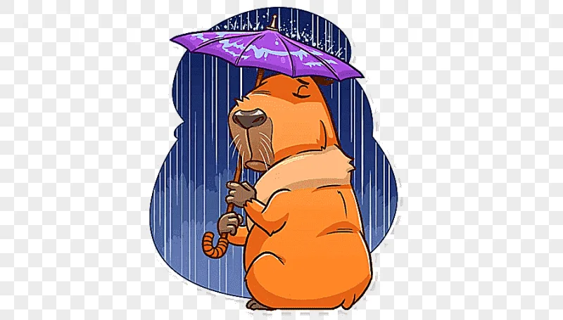 png clipart illustration animated cartoon carnivores capybara mammal carnivoran