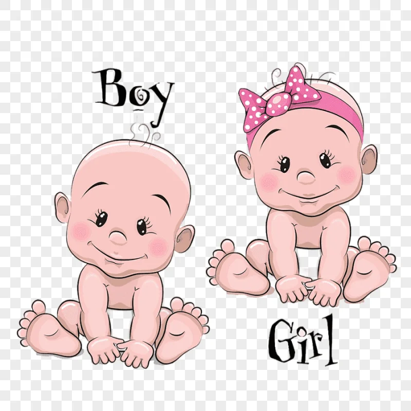 png clipart infant cartoon illustration cartoon male and female baby baby two babies graph