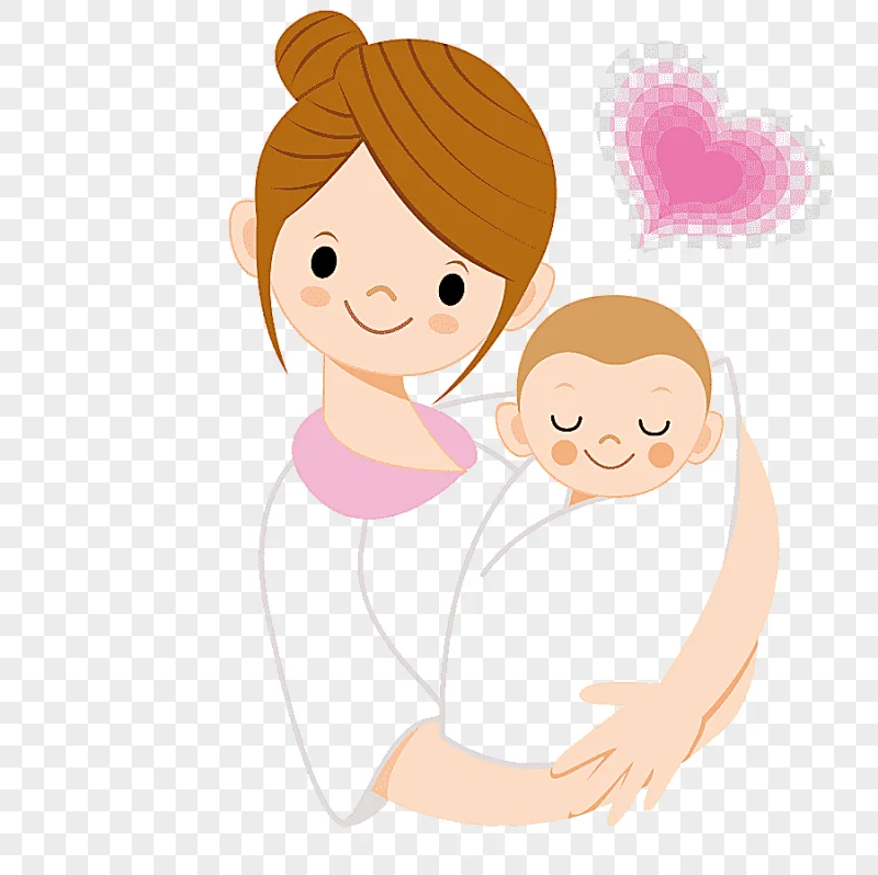 png clipart infant mother cartoon mother holding a baby woman carrying baby animated illus