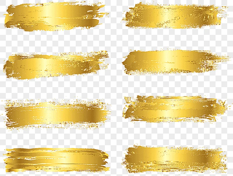 png clipart ink brush painted gold foil eight brown stripes watercolor painting miscellane