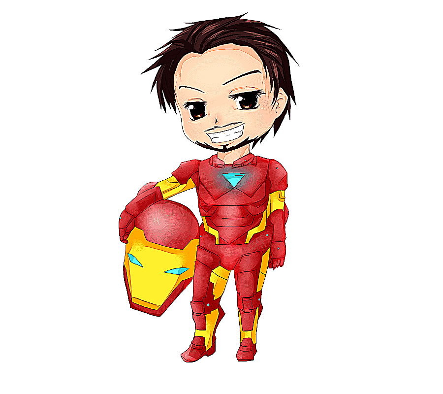 png clipart iron man chibi anime cartoon housewife cartoons comics child