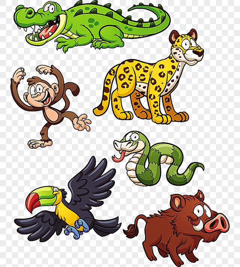 png clipart jungle animal snake jaguar cartoon animals cartoon character other
