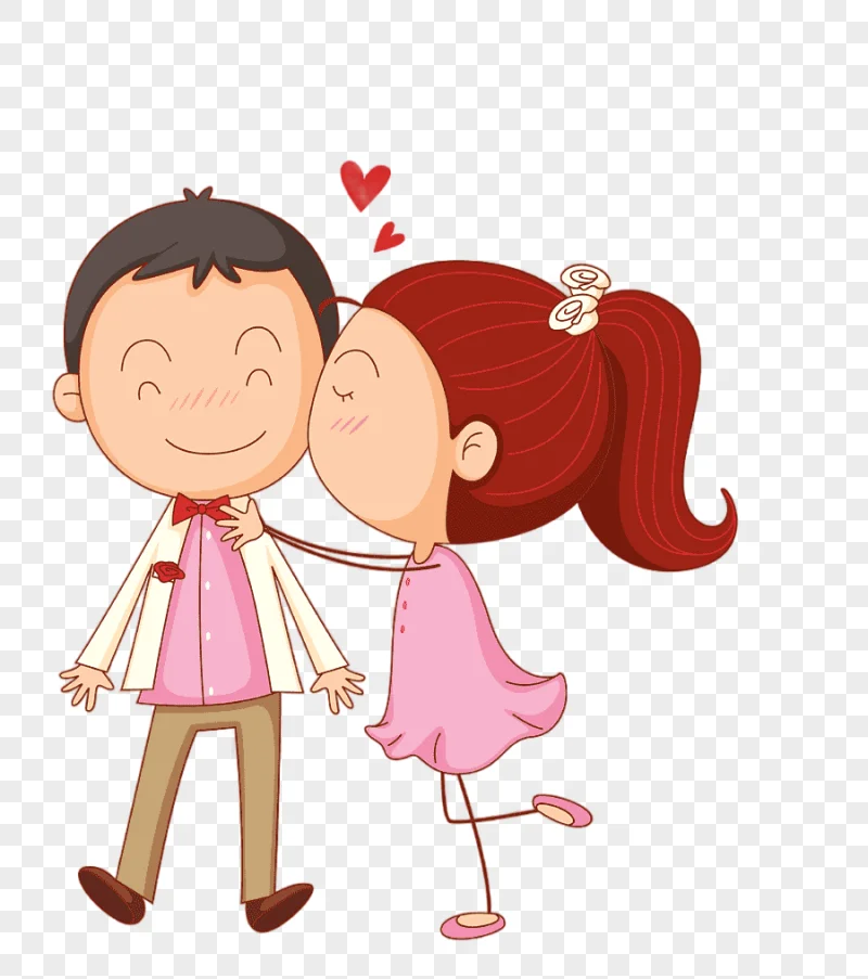 png clipart kiss cartoon cartoon couple love cartoon character