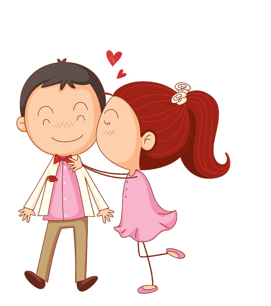 png clipart kiss cartoon cartoon couple love cartoon character