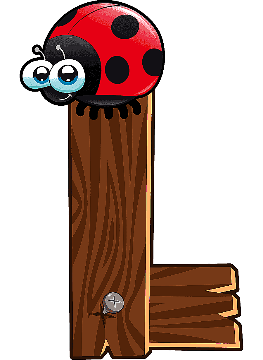png clipart ladybug and brown wood illustration letter english alphabet font cartoon wood