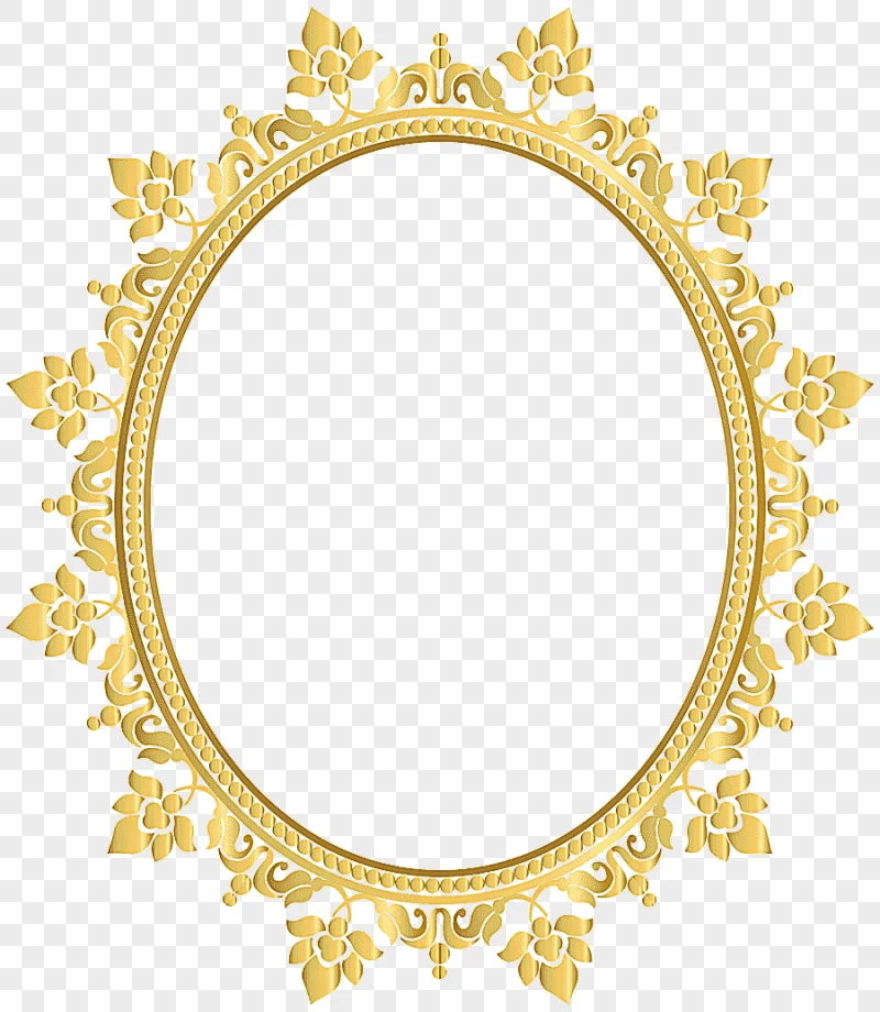 png clipart light glasses frame lens oval decorative border frame yellow floral frame rect