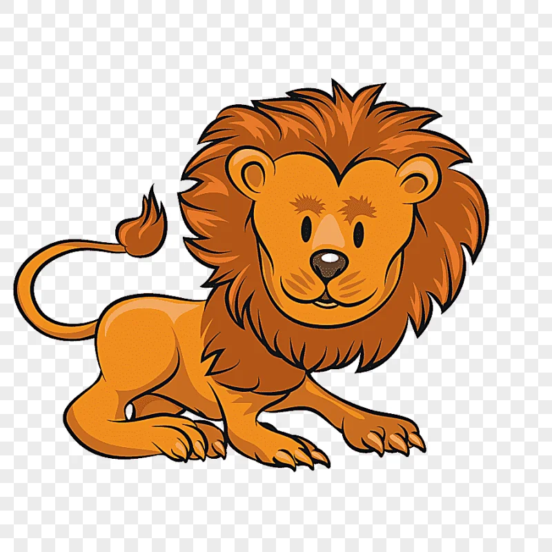 png clipart lion animal cartoon cartoon lion cartoon character mammal