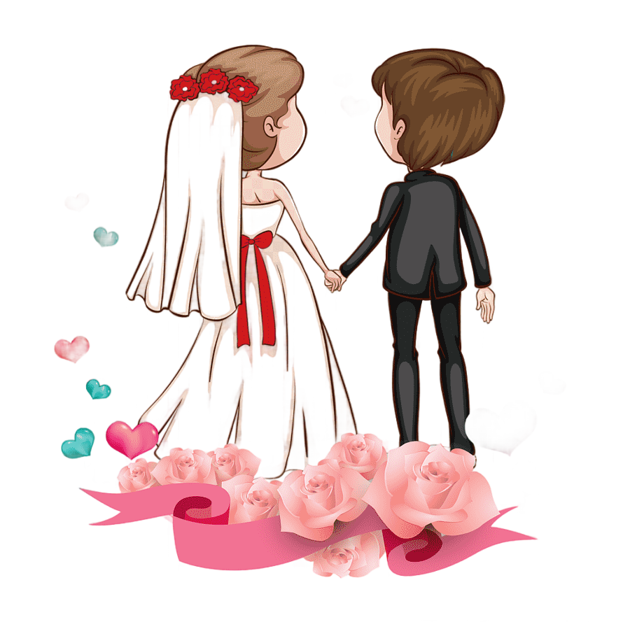 png clipart love romance couple cartoon marriage cartoon couple boy and girl on wedding gr