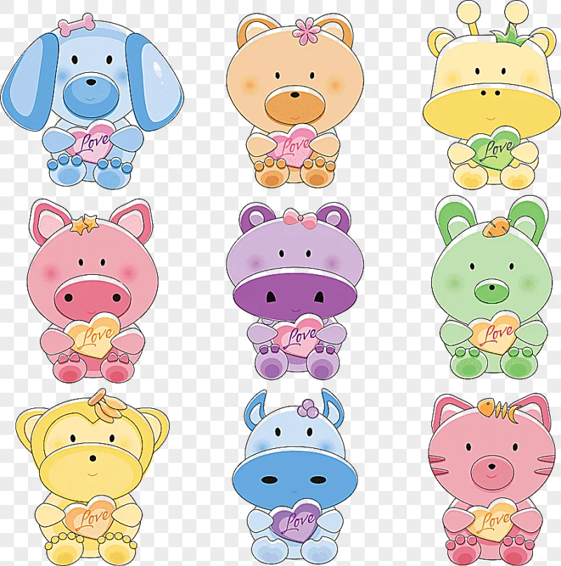 png clipart lovely animals cartoon