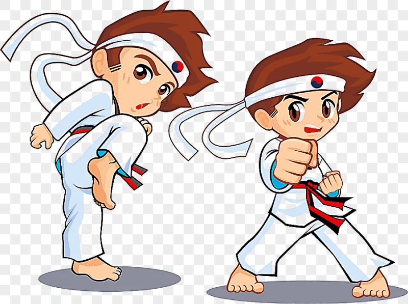 png clipart male illustration taekwondo animation cartoon martial arts taekwondo children
