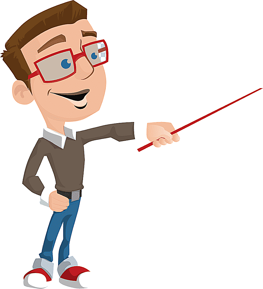 png clipart man holding a red pointing stick cartoon teacher animation school education ca