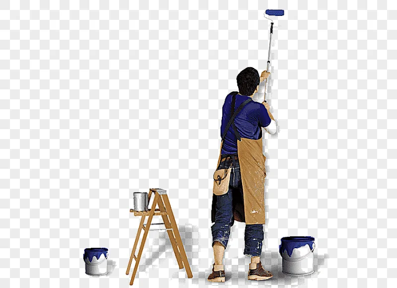 png clipart man holding paint roller illustration paint rollers house painter and decorato