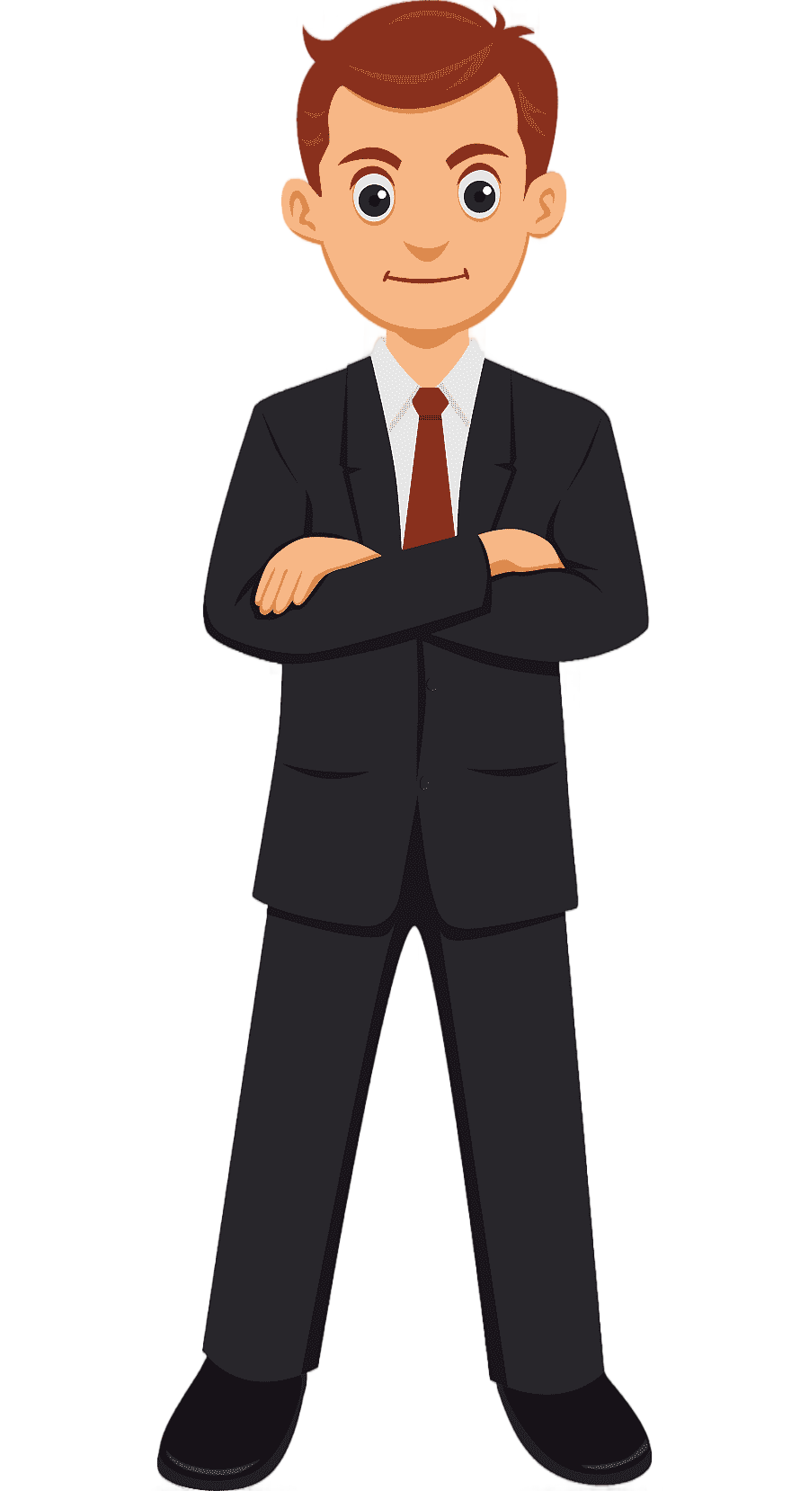 png clipart man wearing black suit and red tie cartoon cartoon business man business woman hand