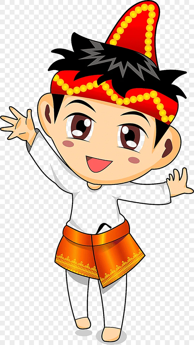 png clipart man wearing hat and shorts illustration cartoon aceh animation indonesia comic