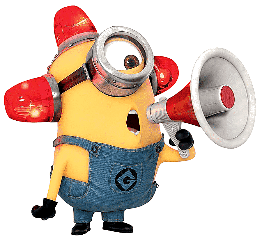 png clipart minion holding megaphone despicable me minion rush kevin the minion minions ag