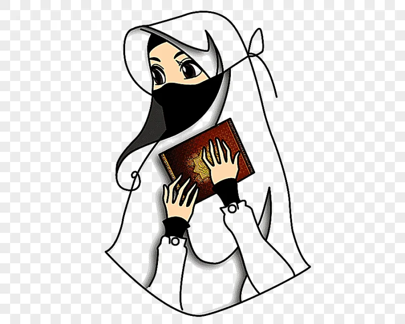 png clipart muslim islam purdah cartoon animation islam white fictional character